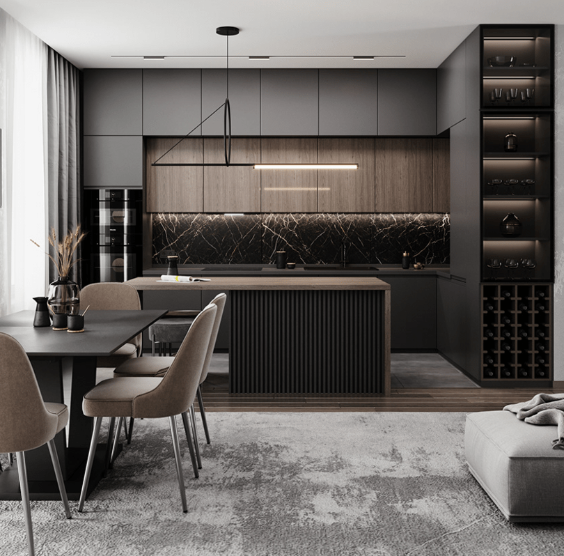 Customised Interiors for Modular Kitchens