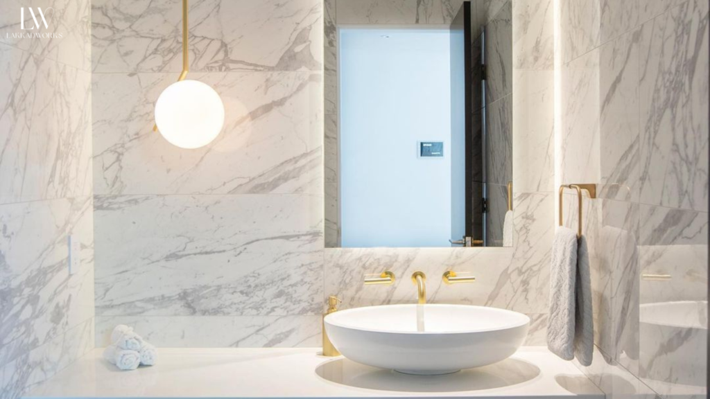 Lighting small bathroom