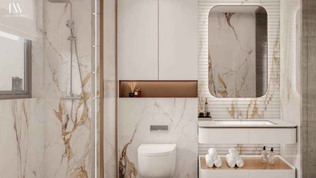 Vertical Tiles in Bathroom