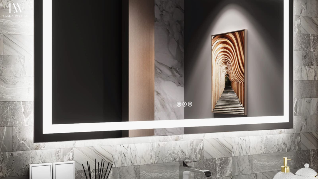 bathroom with mirror