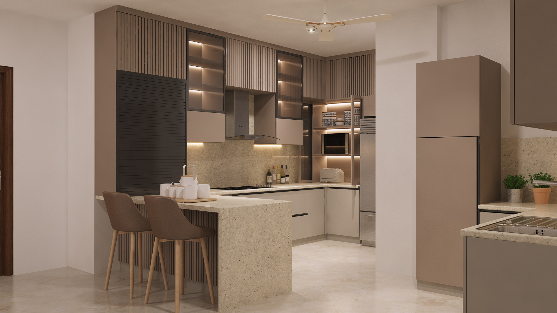 Interior Designing Lakkadworks Project Kitchen