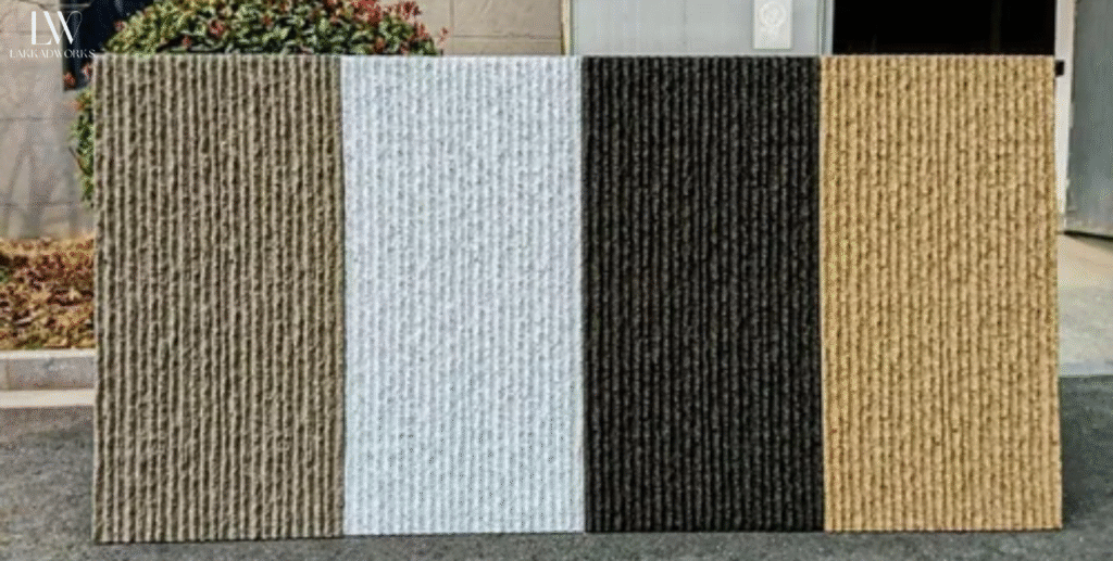 Add Texture with Rugs and Wall Panels