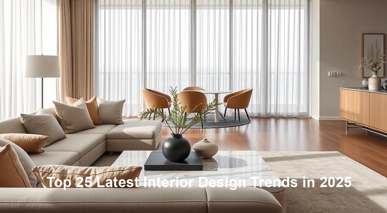 Top 25 Latest Interior Design Trends in 2025