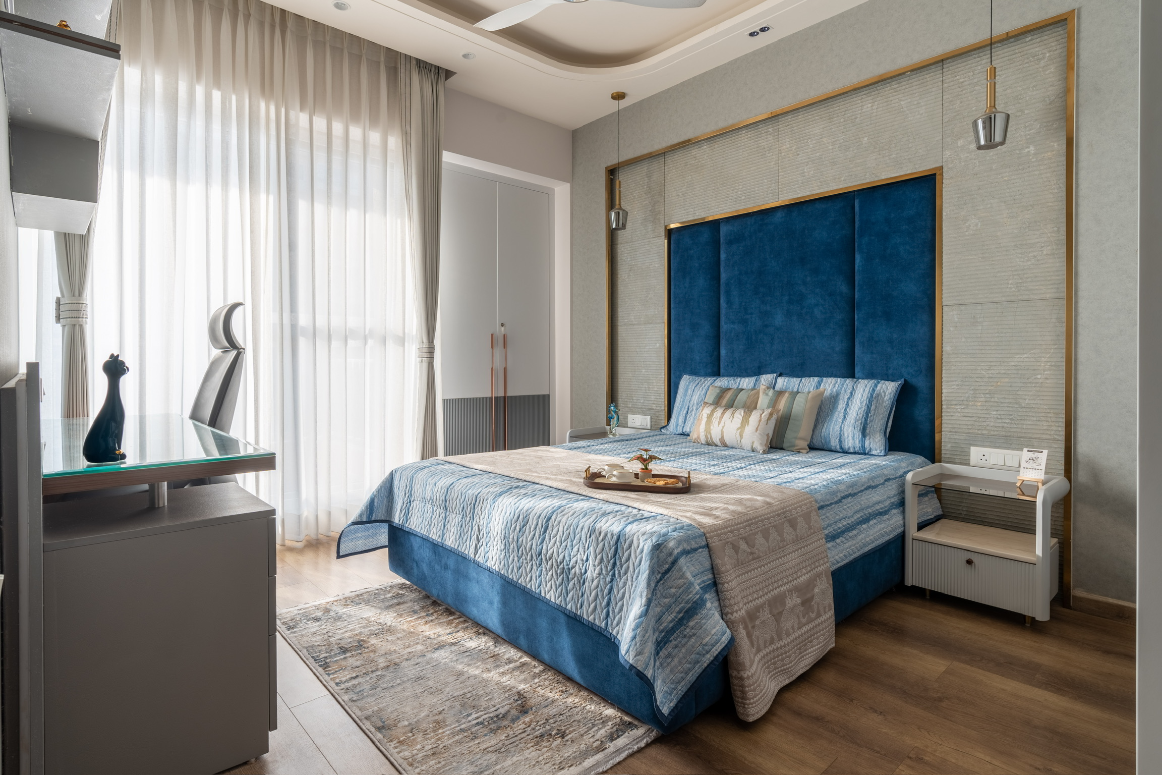 master bedroom interior design ideas 2026 luxury bespoke wardrobe Gurgaon India