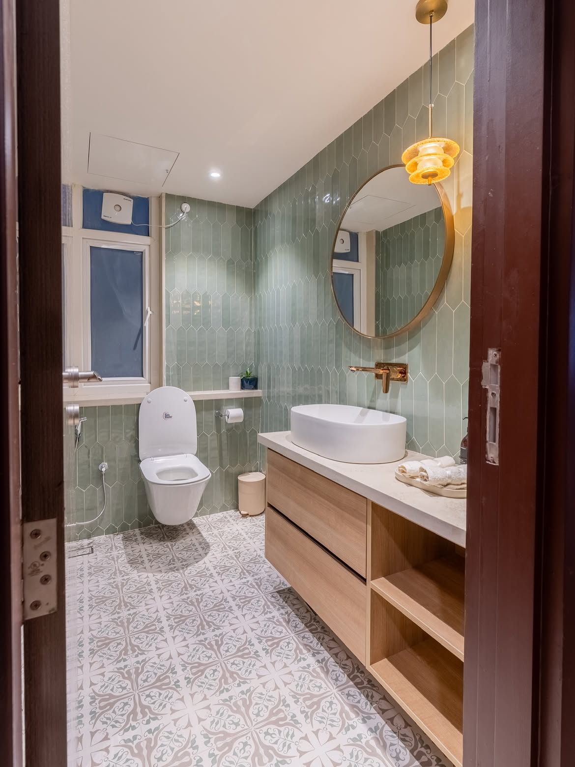 Interior designers DLF Garden City modern bathroom interior design