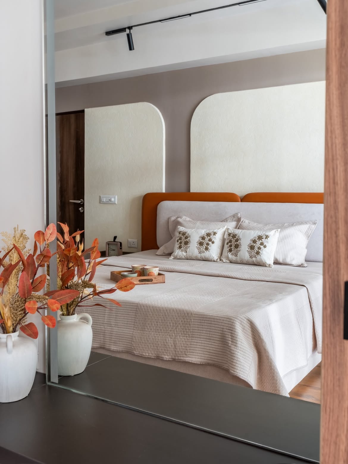 Interior designers DLF Garden City modern bedroom interior design