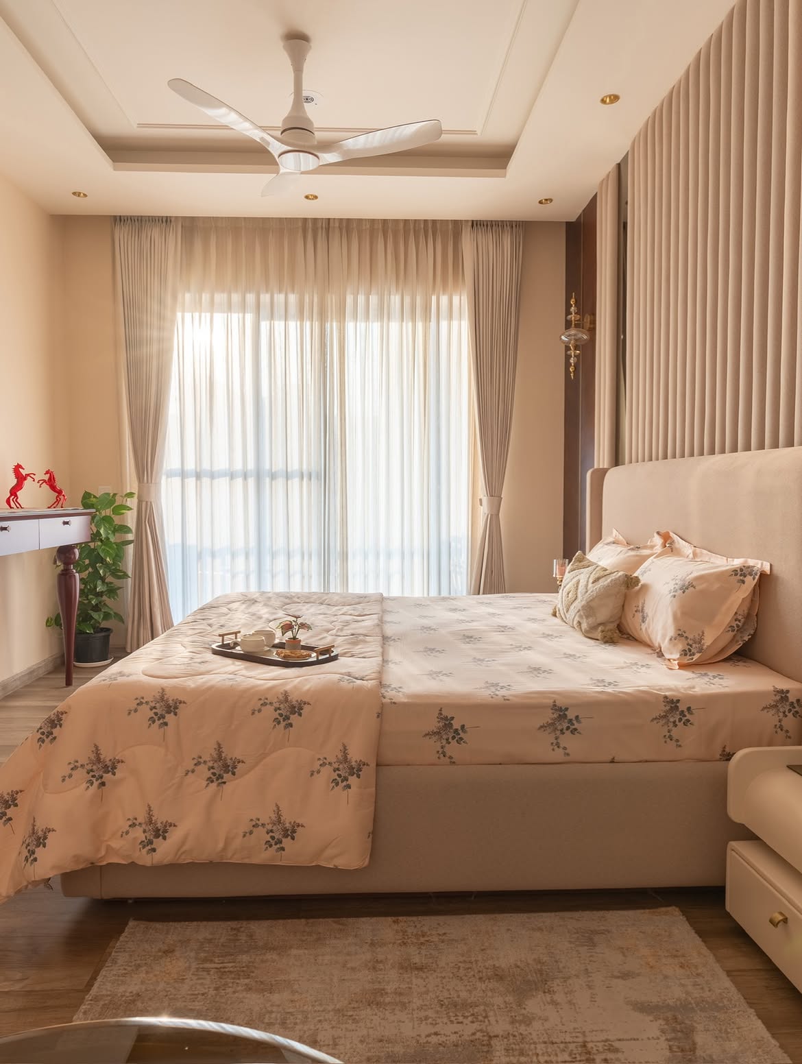 Interior designers Ivy County Noida luxury master bedroom design
