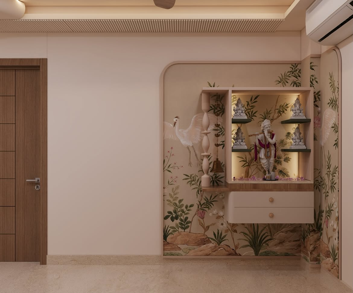 Interior designers - Tulip Yellow project pooja room
