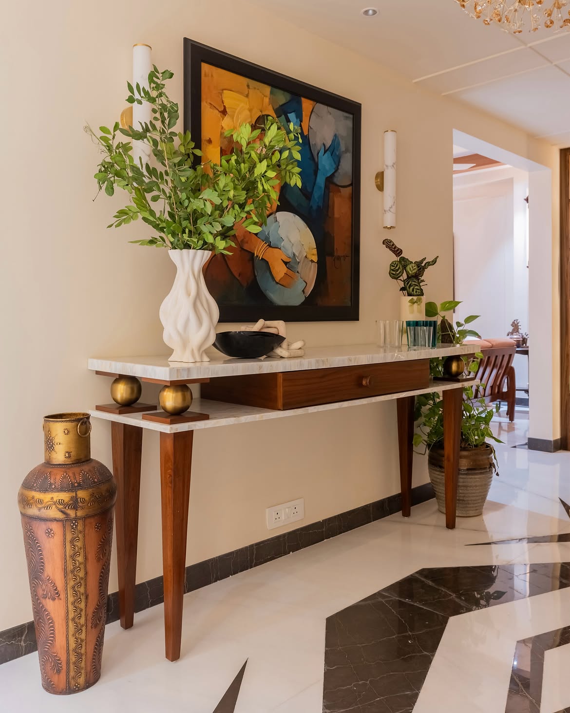 Interior Designers in Gurgaon 191 Foyer Design in Gurgaon by Lakkadworks