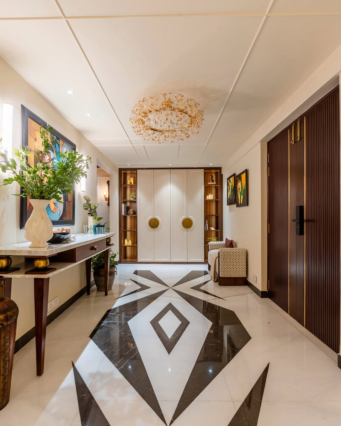 Interior Designers in Gurgaon 199 Foyer Design in Gurgaon by Lakkadworks