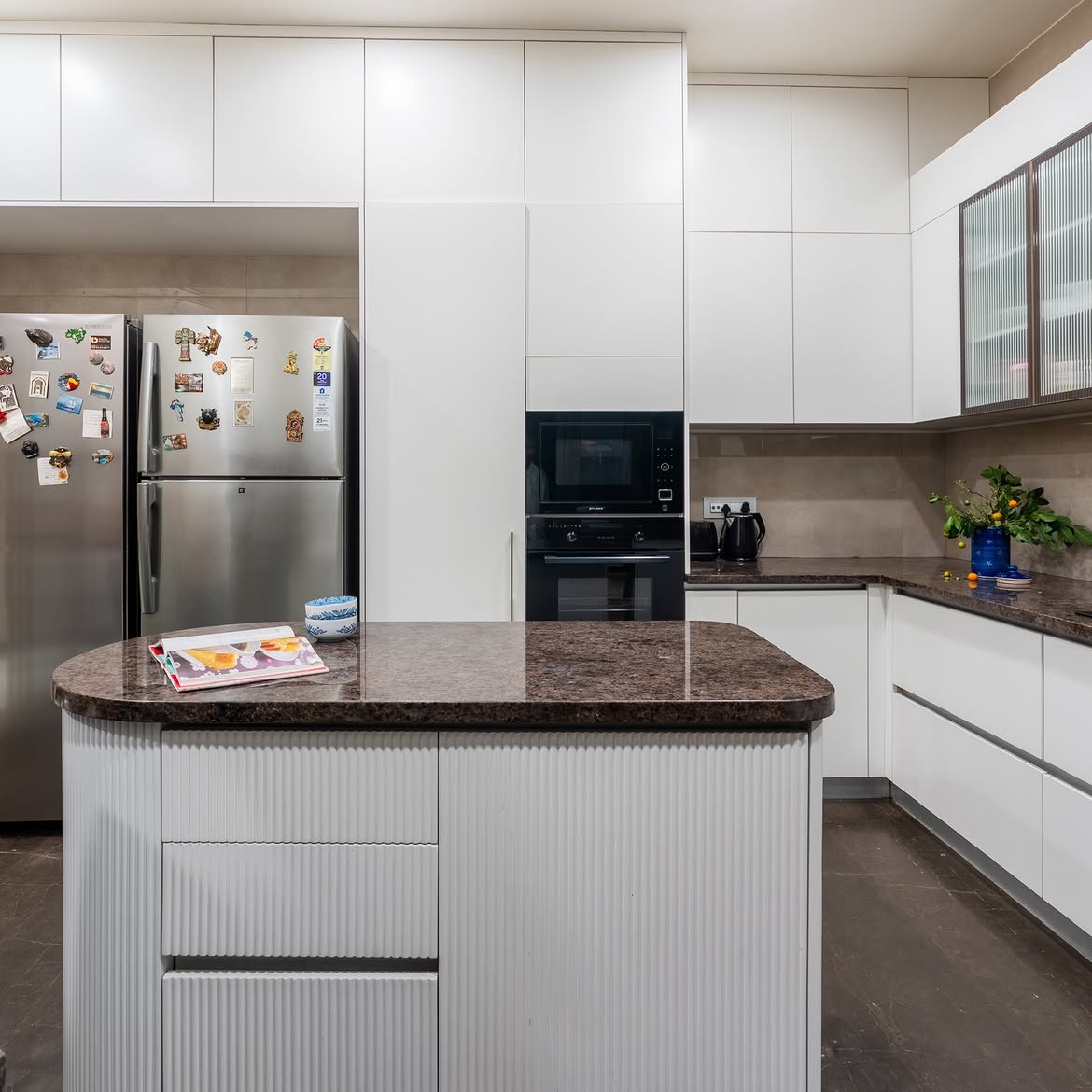 Interior Designers in Gurgaon 163 L-Shaped Modular Kitchen Design in Gurgaon
