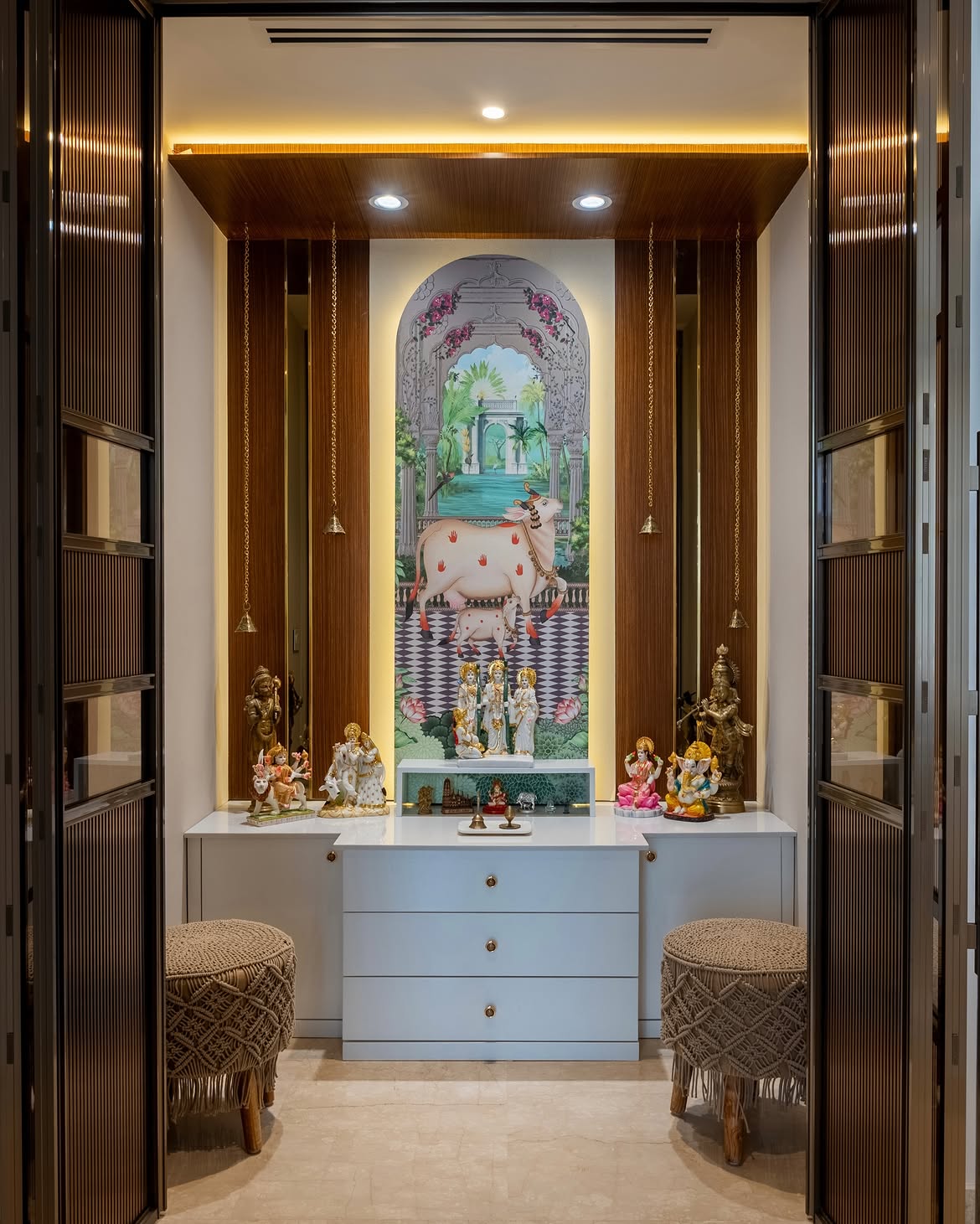 Interior Designers in Gurgaon 142 Mandir/Pooja Unit Design in Gurgaon by Lakkadworks