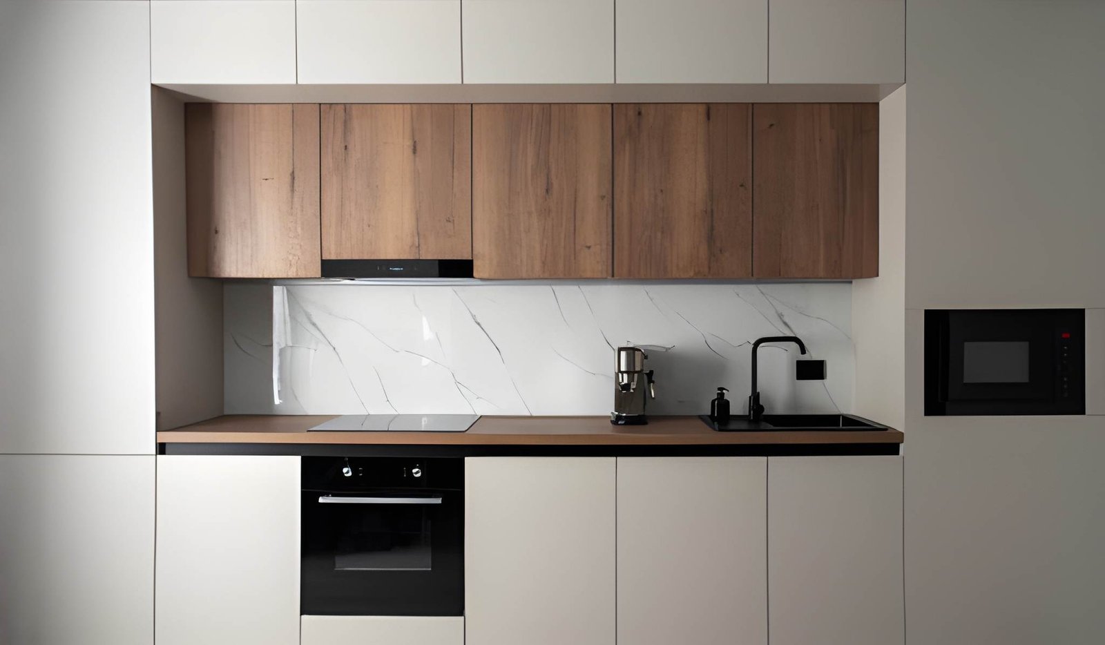 Modular interior design — factory-made kitchen and wardrobe units