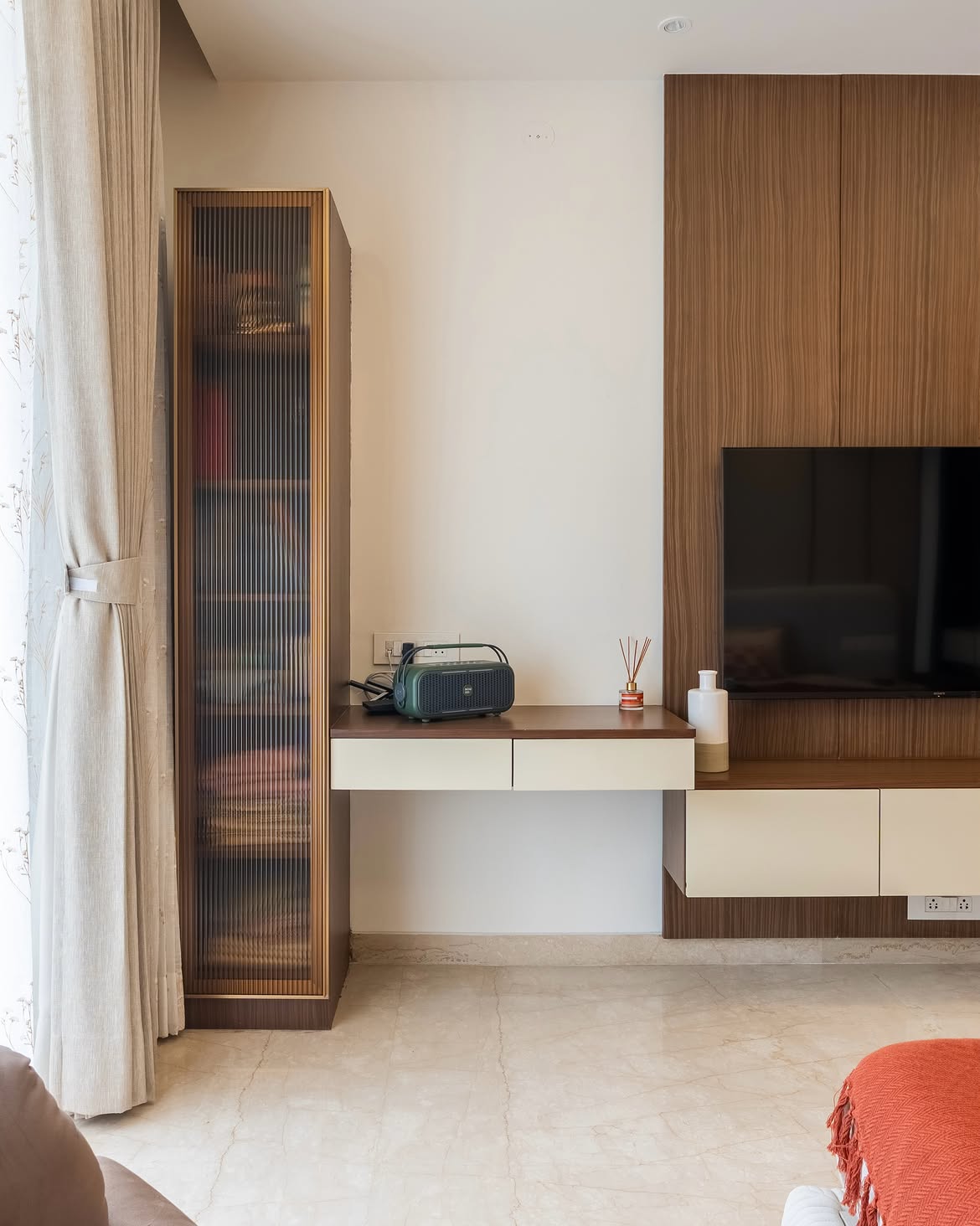 Interior Designers in Gurgaon 153 Living Room TV Unit Interior Design in Gurgaon